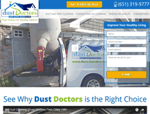 Tablet Screenshot of dust-doctors.com